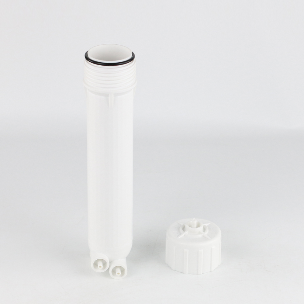 white color single O ring standard Ro membrane housing with quick fitting