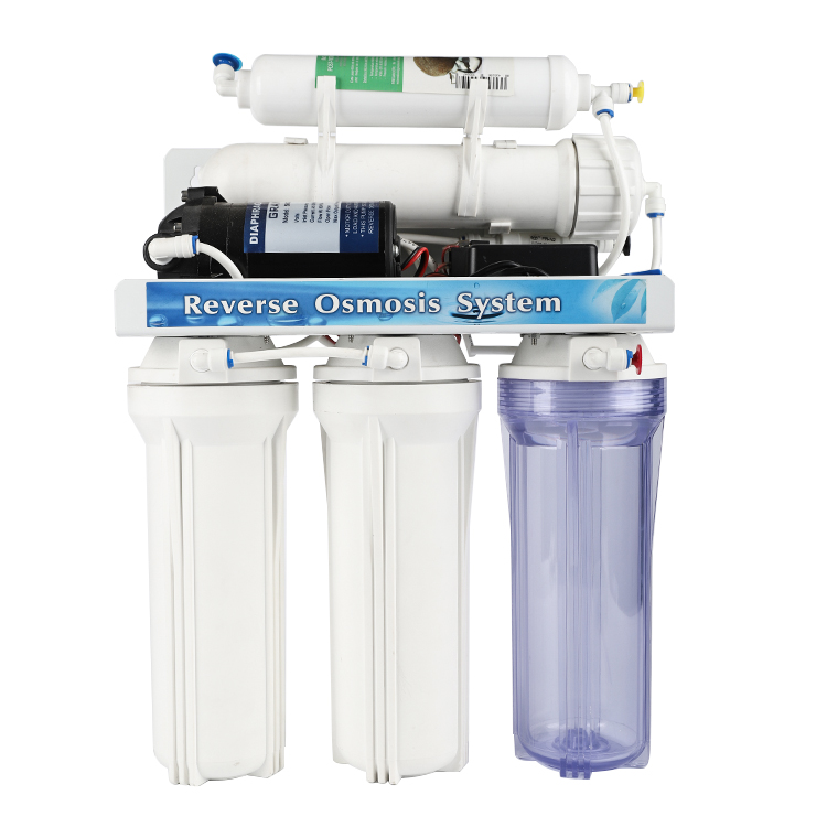 Manual-Flush 5 Stage 50G Tankless Cheap Price Compact 5 Stage RO Water Filtration System