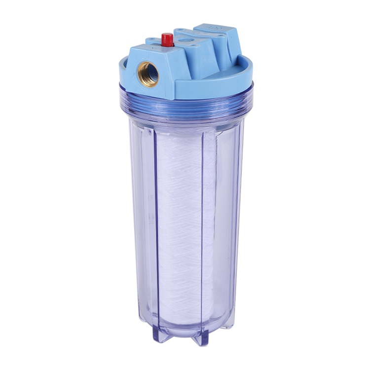 1/2" 3/4" 125 PSL portable food industrial home housing big blue water filter with plastic bracket wrench and brass port