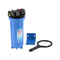 blue color pipeline water filter
